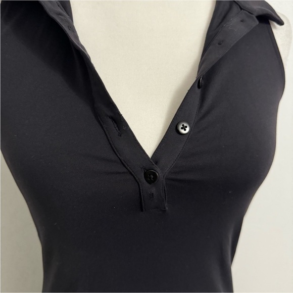 ALO YOGA Black Sleeveless Collared Charmed Tennis Athletic Dress Size X-small - Picture 16 of 16